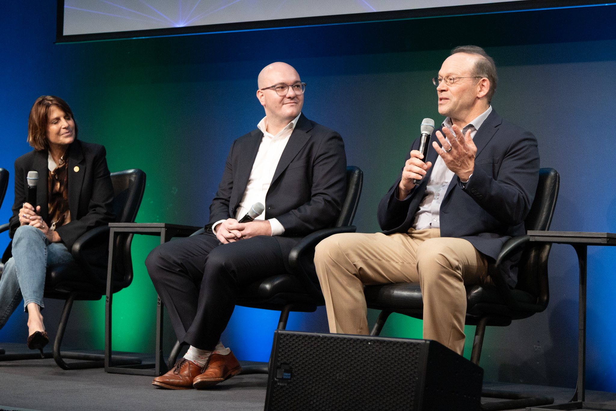 Dr. Robbie Robertson, Ralph Grundler, Maj. Gen. (ret) Kimberly Crider at SVSW 2025