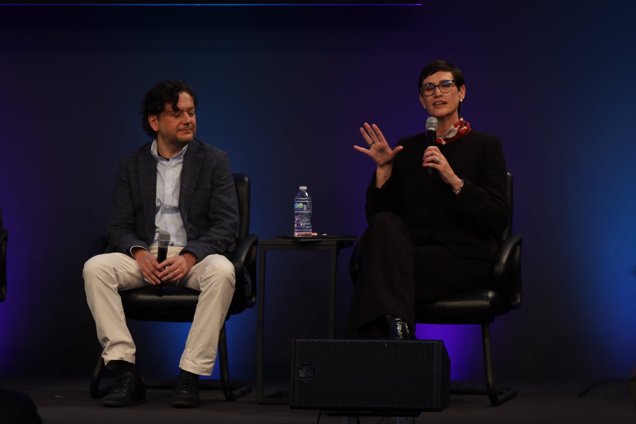 Simone D'Amico, Janna Lewis at SVSW 2025