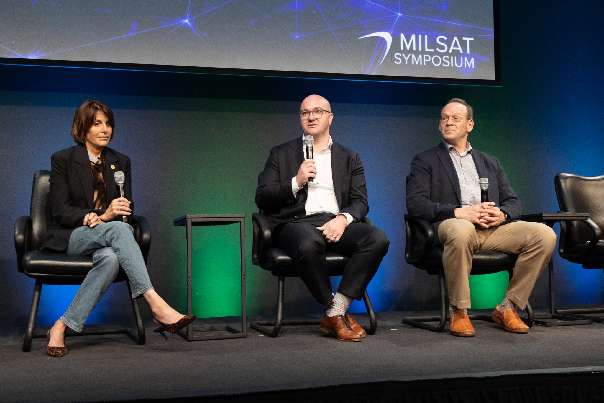 Dr. Robbie Robertson, Maj. Gen. (ret) Kimberly Crider, Ralph Grundler at SVSW 2025