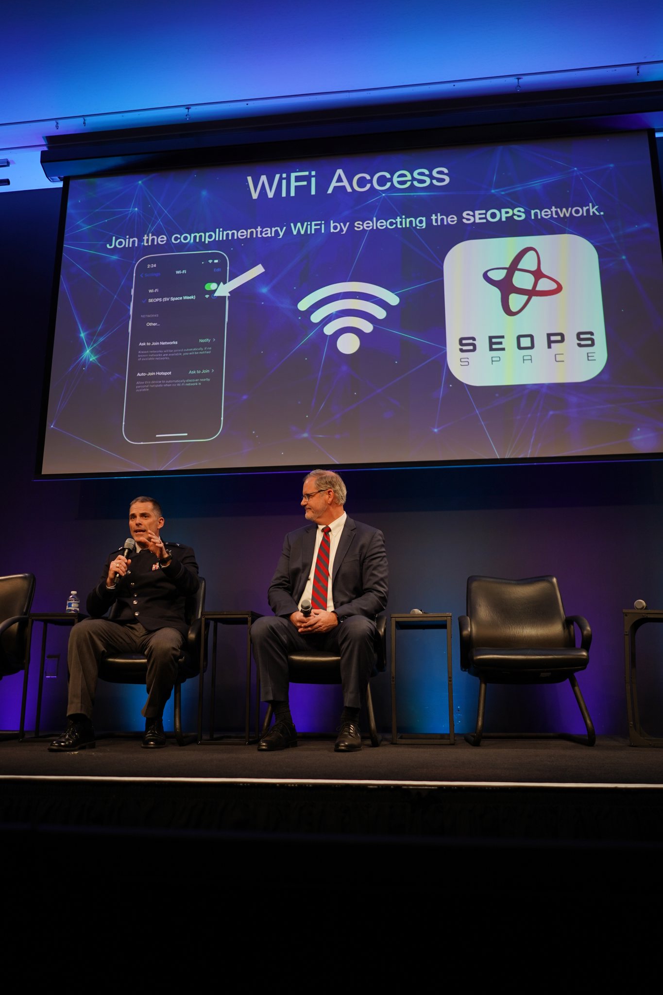 Brig. Gen. Eric Zarybnisky, Robert Hauge at SVSW 2026