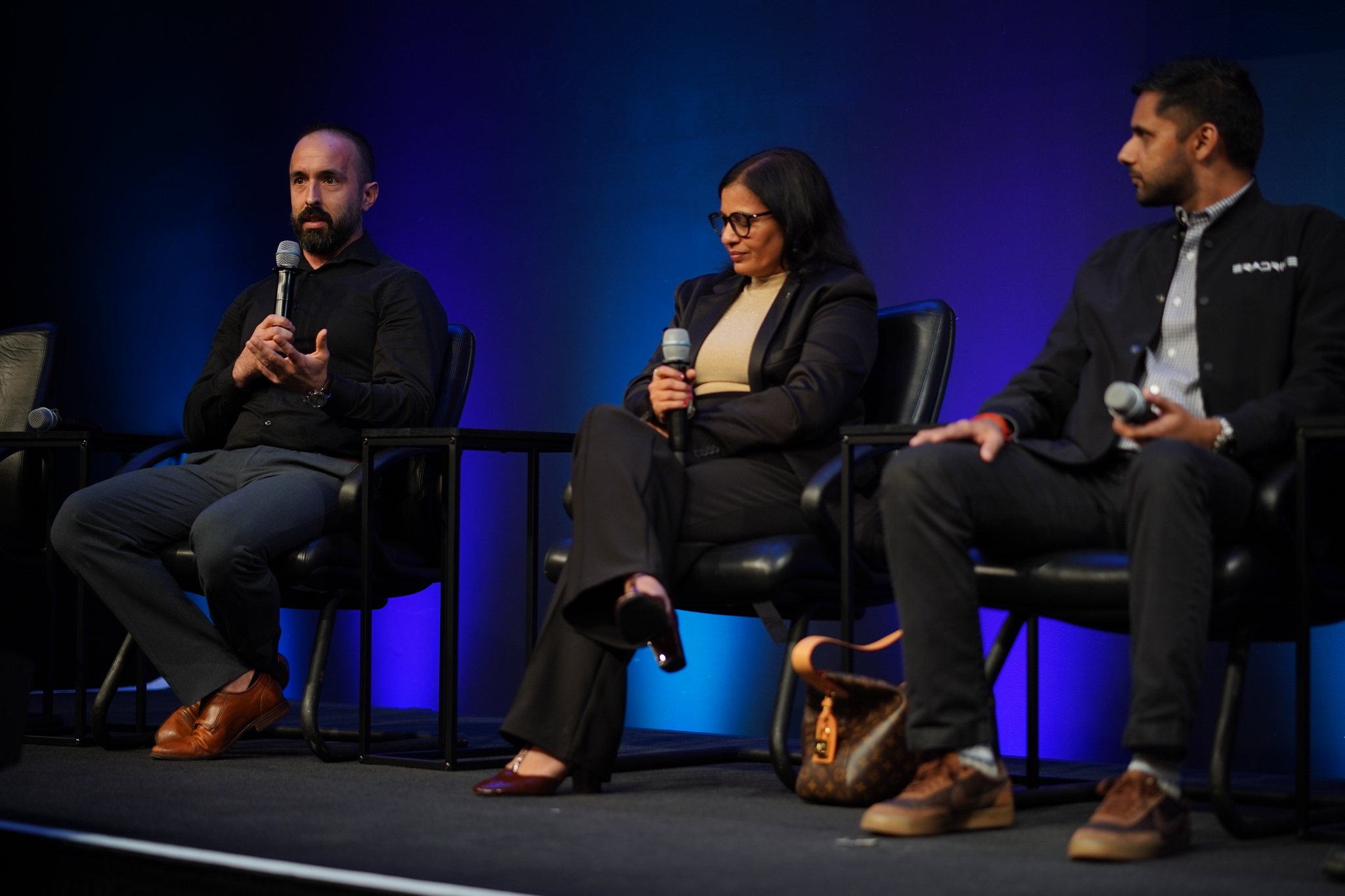 Brian Manning, Dr. Sumant Sharma, Monali Jain at SVSW 2026