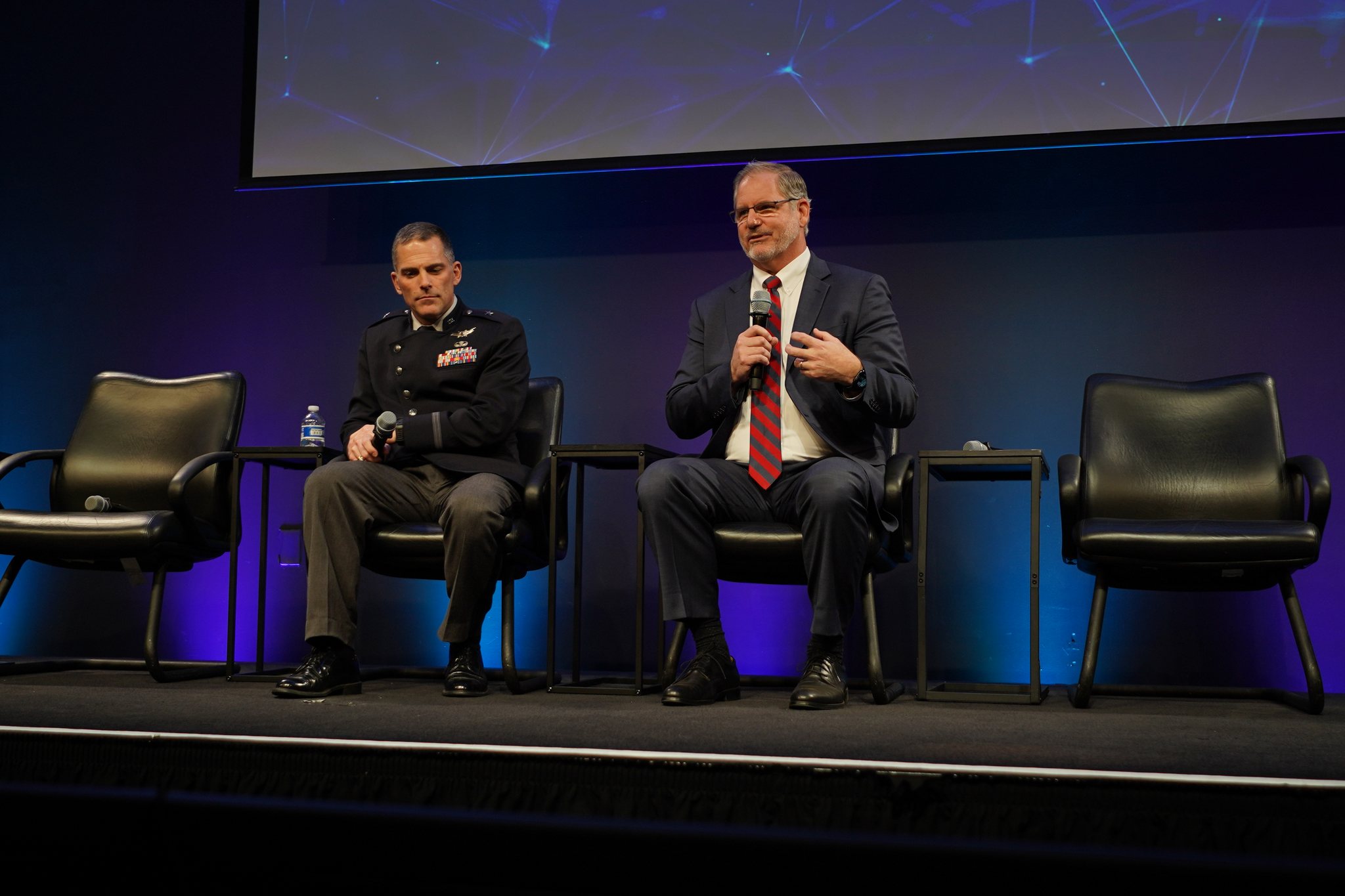Brig. Gen. Eric Zarybnisky, Robert Hauge at SVSW 2026