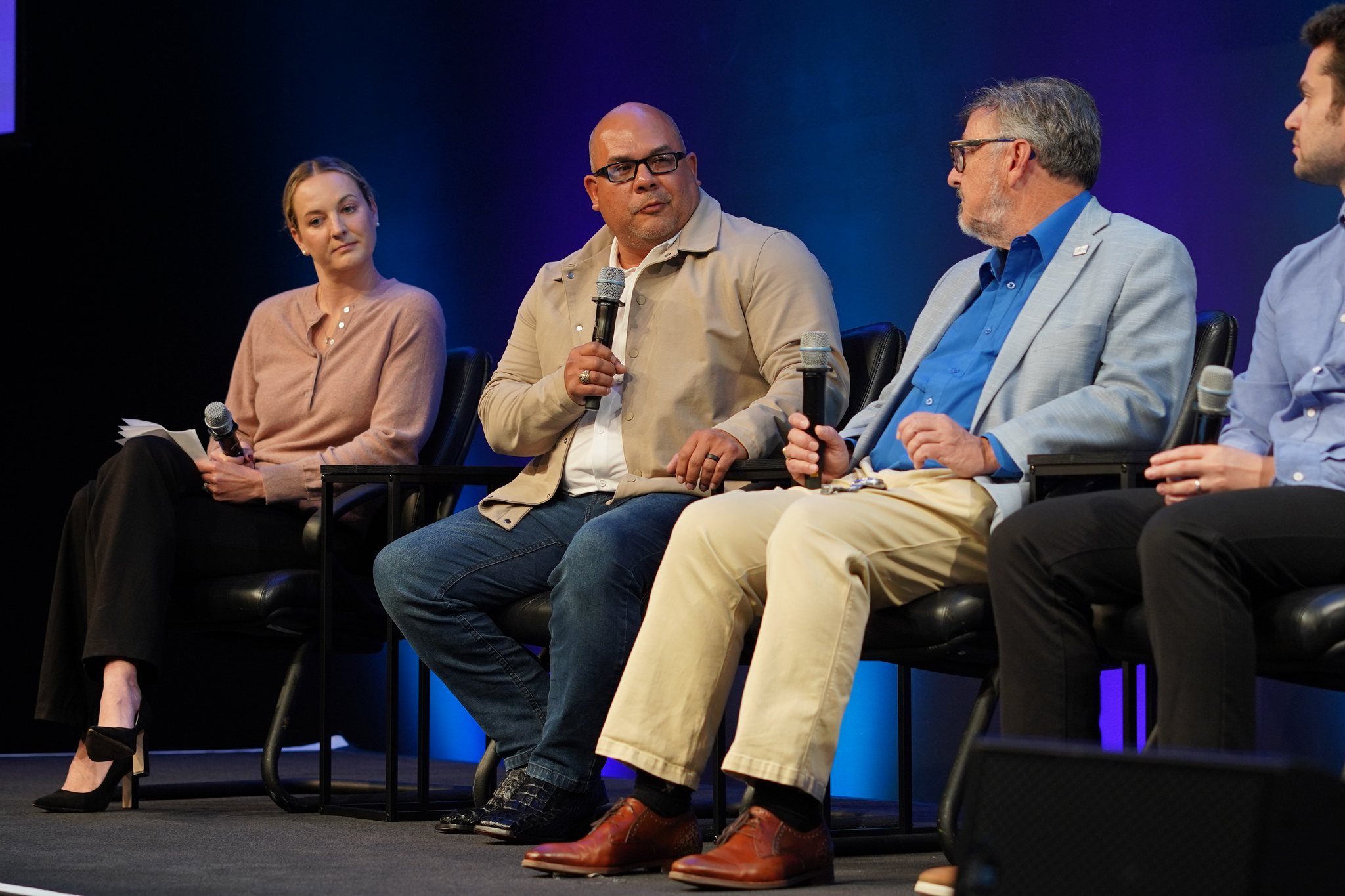 Courtney Sayles, Col. (ret) Joe Guzman at SVSW 2026