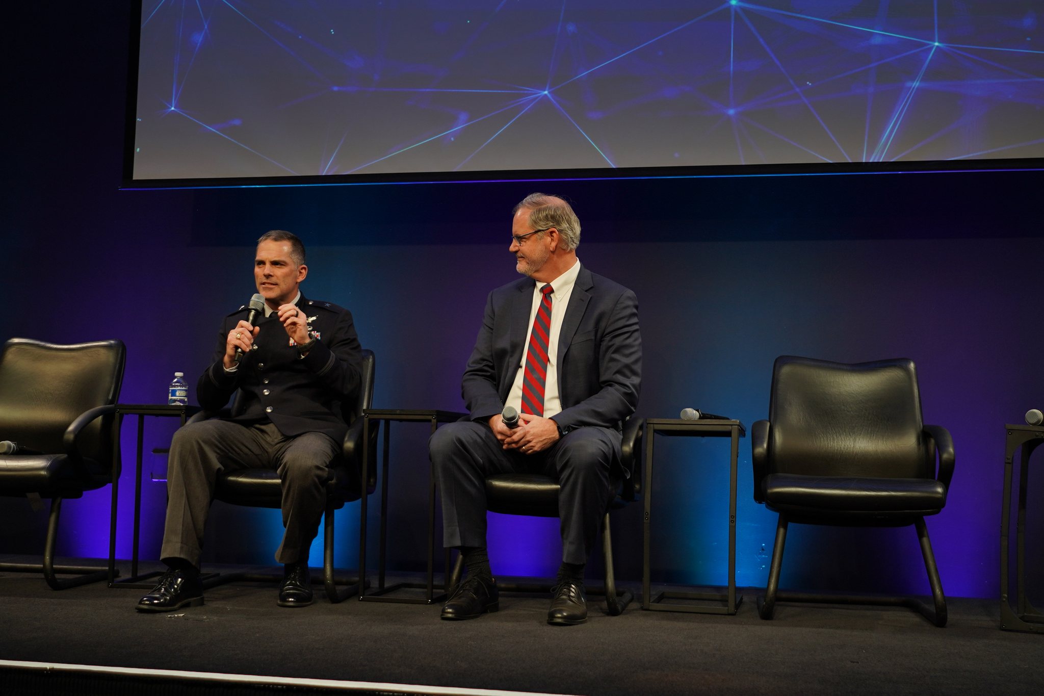 Brig. Gen. Eric Zarybnisky, Robert Hauge at SVSW 2026
