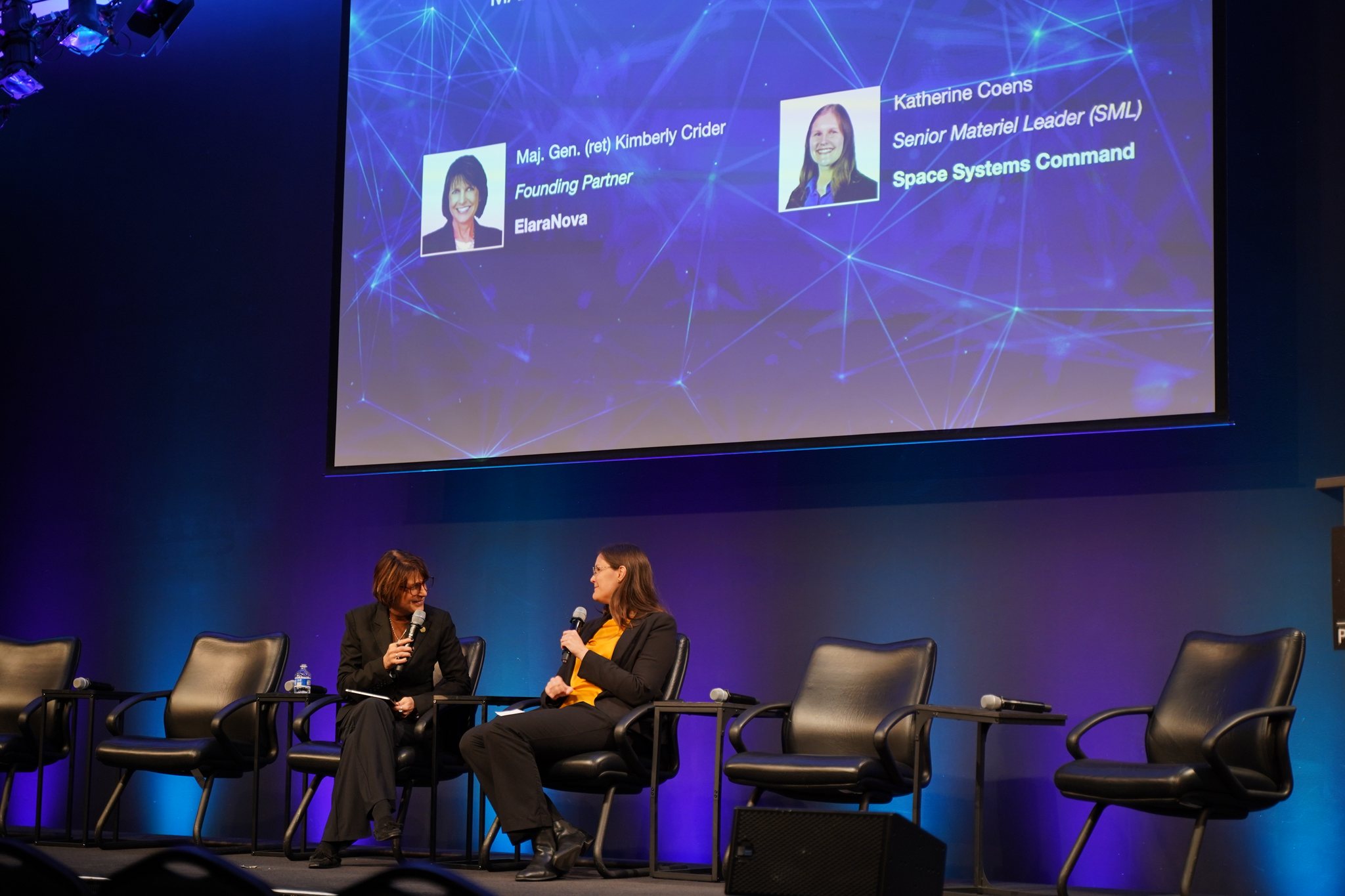 Katherine Coens, Maj. Gen. (ret) Kimberly Crider at SVSW 2026